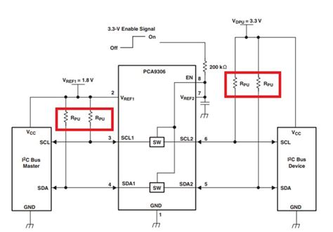 PCA9306: pull up resistor problem - Interface forum - Interface - TI E2E support forums