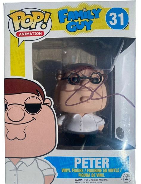 SETH MACFARLANE SIGNED AUTOGRAPHED FAMILY GUY PETER GRIFFIN FUNKO POP ...