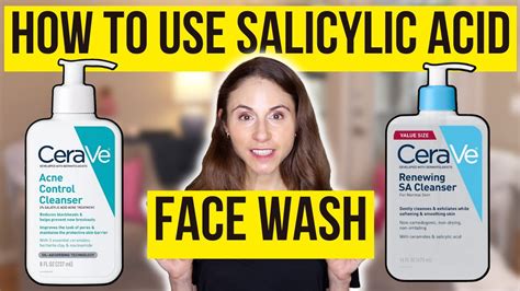 HOW TO USE SALICYLIC ACID FACE WASH 🚿 Dermatologist @DrDrayzday - YouTube