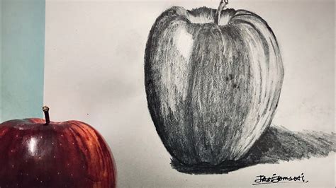 Pencil drawing 🍎 ️ || HB, 8B pencil shading ||പെൻസിൽ ഡ്രോയിംഗ് 🍎 # ...