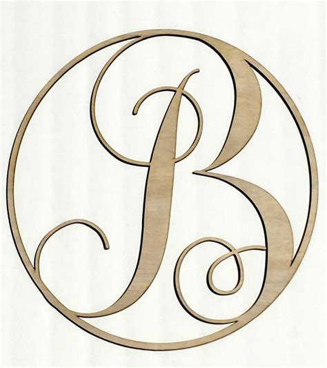 Wood Monogram Letters - B | Wood monogram letters, Monogram letters, Wood monogram