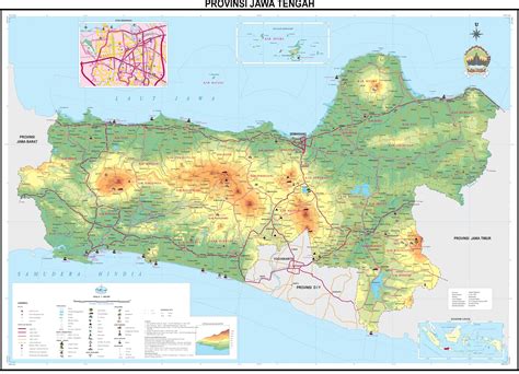 Peta Provinsi Jawa Tengah (Jateng)