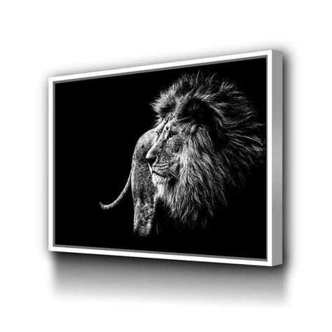 Black and White Lion Wall Art – Canvas Freaks