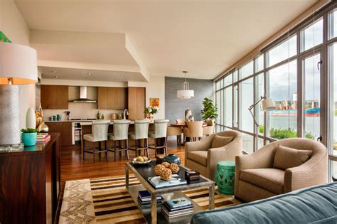 Waterfront Pearl Condo - Two Bedroom - Contemporary - Living Room ...