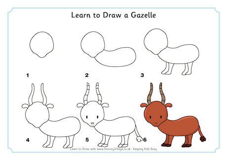 Learn to Draw a Gazelle