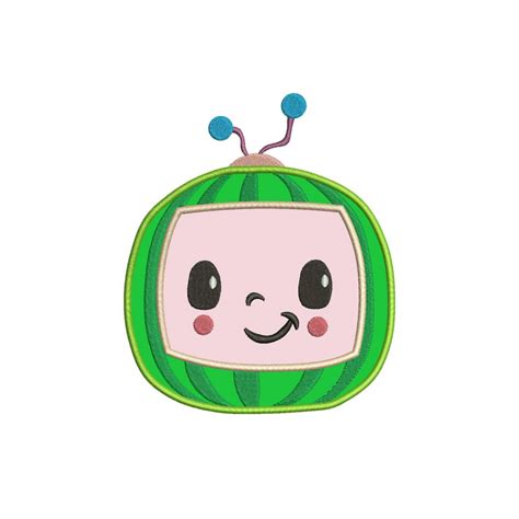 Watermelon TV Box CoComelon Logo Applique Design