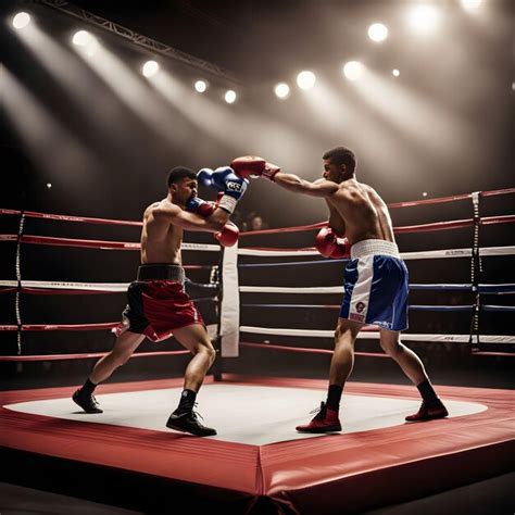 Premium AI Image | The boxing ring with boxer's fighting