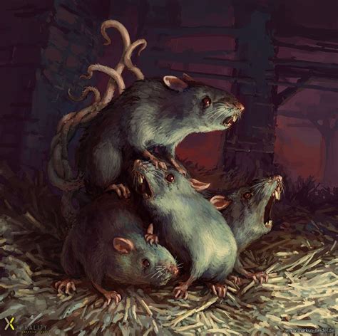 Markus Neidel on ArtStation | Rat king, Rats, Fantasy art