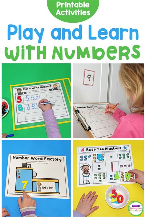 Printable Number Activities for Pre-K & Kindergarten