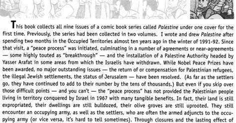 Read Foreword of Joe Sacco - Palestine Online