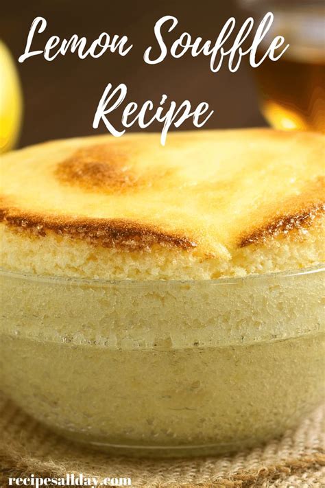 lemon souffle recipe in a glass bowl