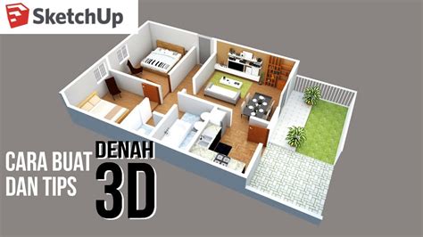 Cara Membuat Denah 3d Di Sketchup - IMAGESEE