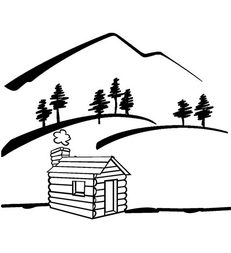 Cabin Silhouette Clip Art at GetDrawings | Free download