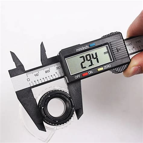 150mm 6 inch LCD Digital Ruler Electronic Carbon Fiber Vernier Caliper ...