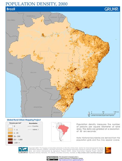 Brazil: Population Density, 2000 | Population density measur… | Flickr