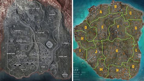 Call of Duty: Warzone - Verdansk vs Caldera map comparison