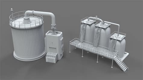 ArtStation - Industrial Tanks - part - 1 - 20 pieces | Resources