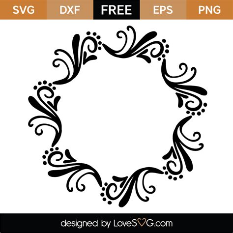 Free Monogram Frame SVG Cut File - Lovesvg.com