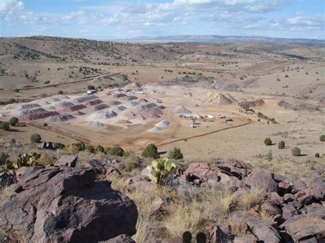 Mounds of crushed quartzite, Chino Valley, central Arizona | AZGS