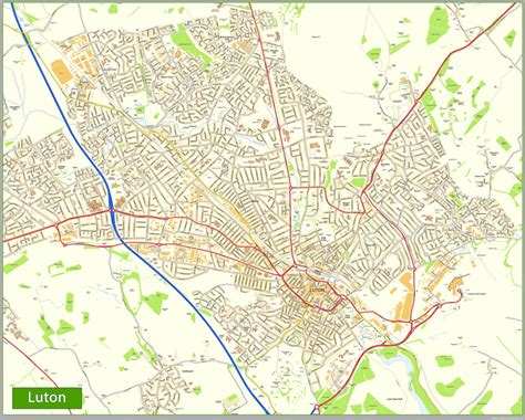 Luton Street Map | I Love Maps