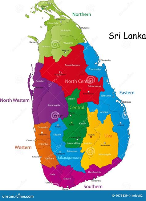 Sri Lanka Map. Cartoon Vector | CartoonDealer.com #207533097