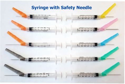 Safety Syringe With Needle: 3cc 21G x 1 1/2" Sold As A Case of 8 x 50 ...