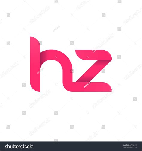 Initial Letter Hz Modern Linked Circle Stock Vector (Royalty Free ...