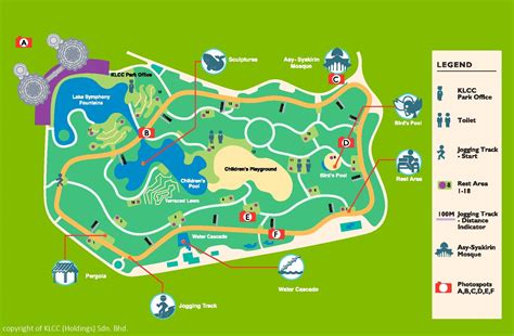 KLCC Park map - Ontheworldmap.com