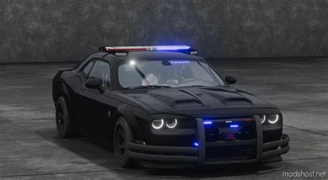 Dodge Challenger Police 0.30 BeamNG Car Mod - ModsHost