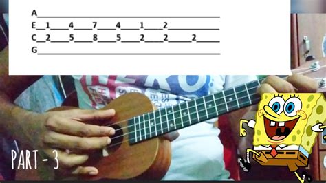 SpongeBob - Grass Skirt Chase | Ukulele Tutorial with Tabs - YouTube