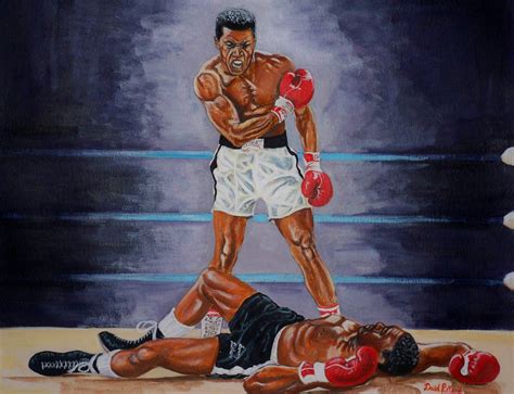 Muhammad Ali V Sonny Liston 2nd Fight. Original Painting, 25.5 X 22. - Etsy