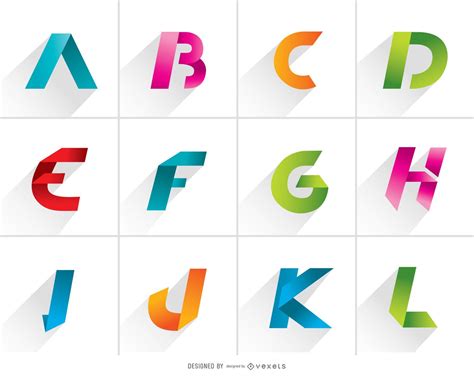 Logo Letters element pack - Vector download