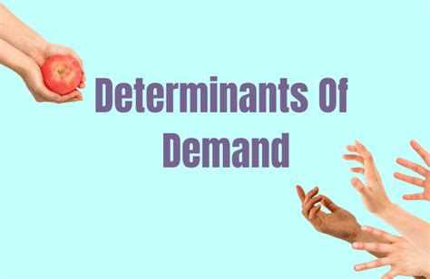 5 Key Determinants Of Demand With Examples