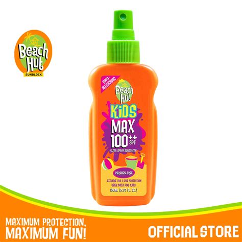 Beach Hut Sunblock Kids Max 100++ Clear Spray Sunscreen 150ml | Shopee Philippines