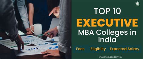 Top 10 Executive MBA Colleges in India | 2024