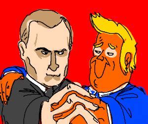 Trump dancing with Putin - Drawception