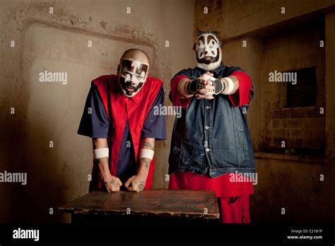 Violent J and Shaggy 2 Dope of Insane Clown Posse pose for pictures before a concert in ...