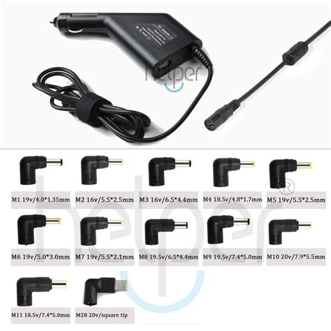 12 Tips Universal Auto Charger for Laptop For Lenovo/Asus/Acer/Toshiba ...