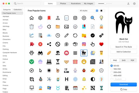 Pichon for Mac – Free Icons, Photos, Illustrations