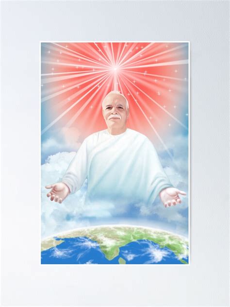 "Brahma Kumaris Poster - Brahma Baba with Shiva Baba and Gloal - Light ...