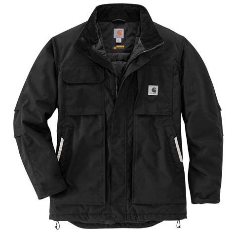 Carhartt Jackets: Men's 104460 N04 Black Full Swing Yukon Insulated Coat