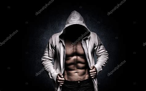 Strong athletic man on black background Stock Photo by ©roman.l.olegovic 61253969