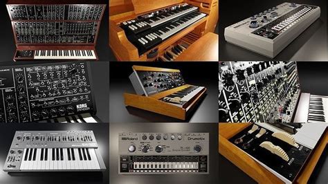 Vintage keyboard collection | CGTrader