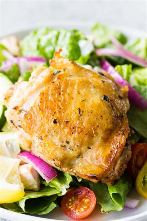 Oven Roasted Greek Chicken Thighs - Easy Peasy Meals