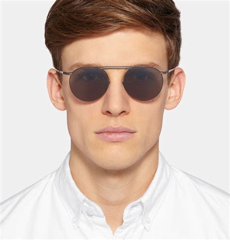 Maison Margiela - + Mykita Round-Frame Metal Sunglasses | Glasses frames trendy, Mens glasses ...