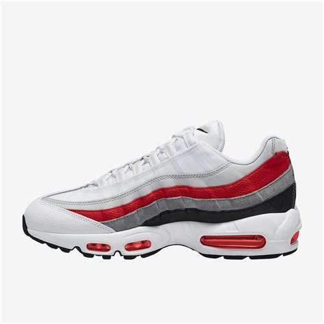 Nike Sportswear Air Max 95 Essential - Black/White-Varsity Red-Particle Grey - Trainers - Mens ...