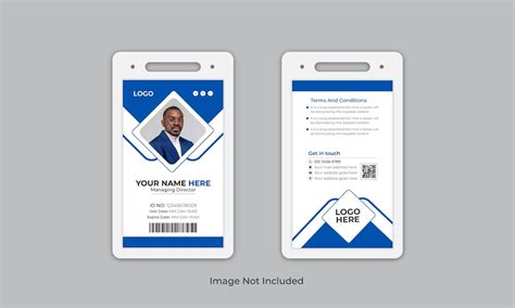 Premium Vector | Creative corporate office id card template or Vector ...