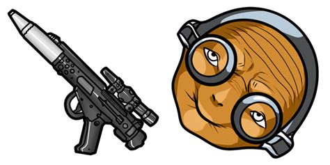 Star Wars Maz Kanata & DH-17 Blaster Pistol Cursor - Sweezy Custom Cursors