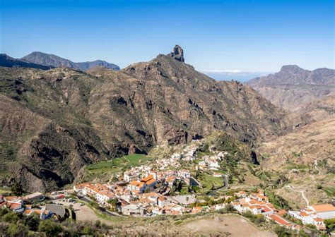 Tejeda Village from Above Canary Islands, Spain Stock Image - Image of houses, canaria: 246479137