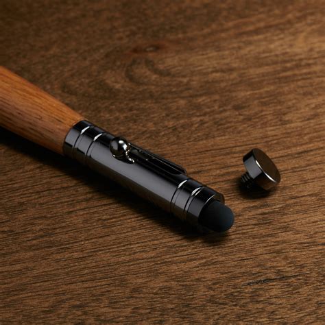 Bolt Action Pen + Tec Stylus // Gunmetal (Jack Daniels) - Bourbon Pens - Touch of Modern